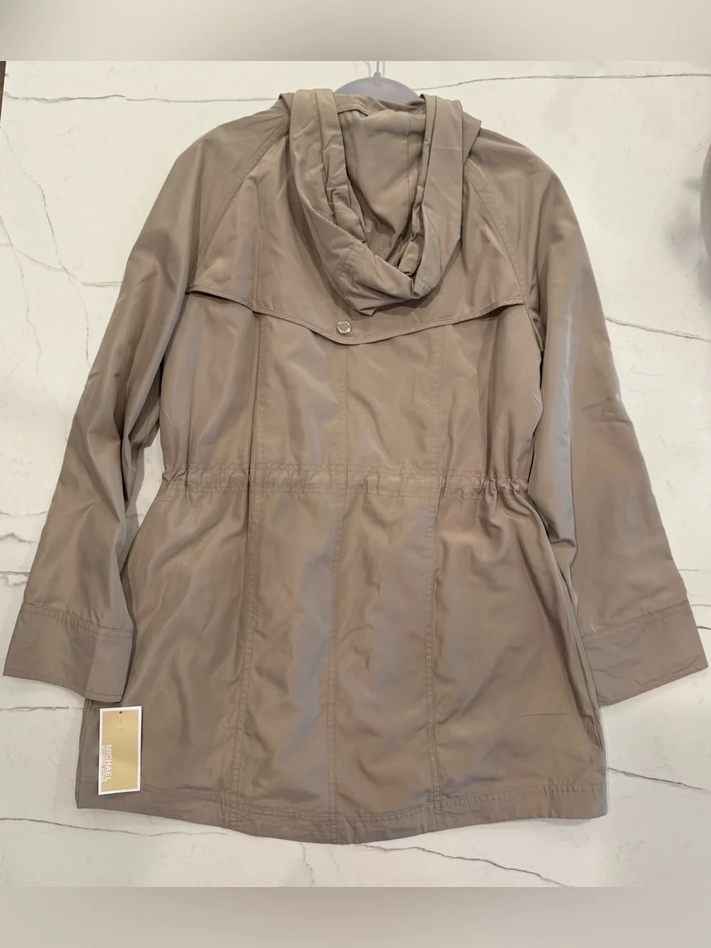 Michael Kors Women’s Hooded Anorak Raincoat, Size M, NWT